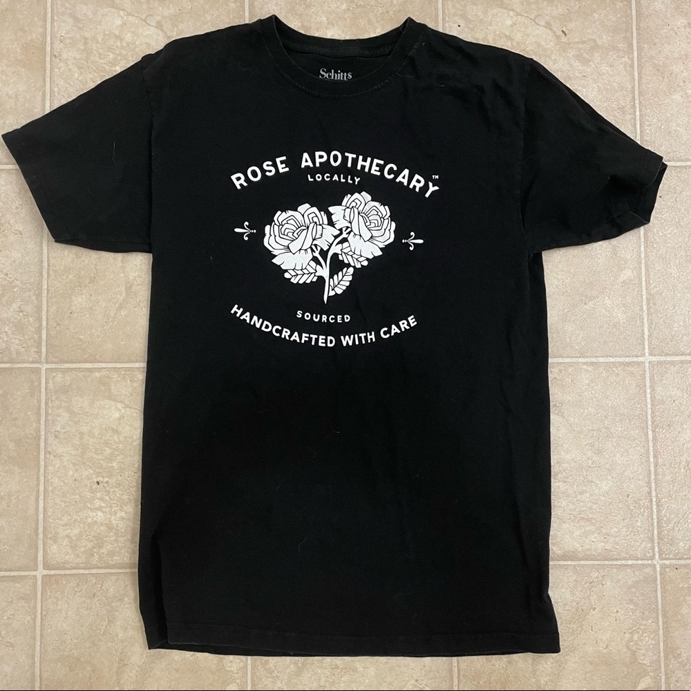 Rose apothecary t shirt black medium women’s
